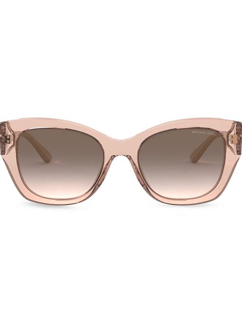 Michael Kors pink clear glasses